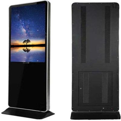 China 55 inch FHD indoor floor standing advertising lcd screen digital signage totem with wifi network for sale