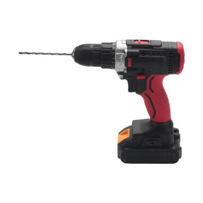 China Rechargeable soft handle electric drill 21V 32N.m lithium battery industrial machine tools electric cordless screwdriver and drill 0.8-10mm for sale