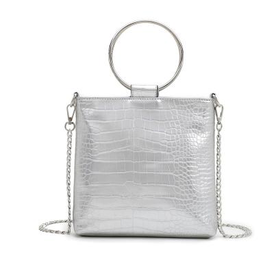 China High Quality Crocodile Chain Style Bag Chic Crocodile Skin Bag With Chain Strap for sale