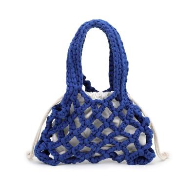 China 100% Yarn Hand Crochet Bag Braided Crochet Knitting Bags Eco-friendly for sale