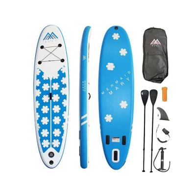 China Customized Unisex China Wave Surfing Qiaozhi Blue Inflatable Paddleboard Watersports Paddle Board Professional Manufacturer for sale