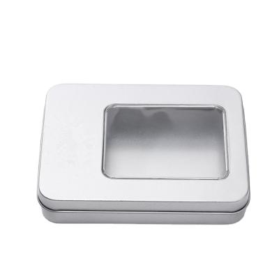 China Eco-friendly tin box with PVC window for sale