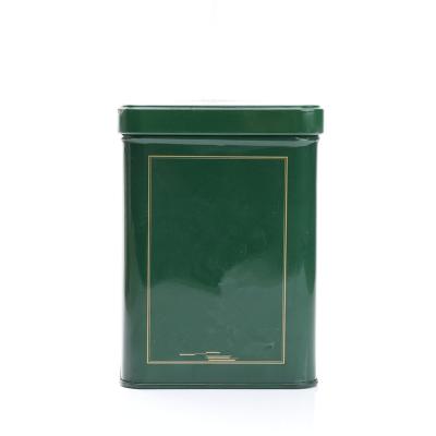 China Recyclable Square Tin Box Tea Packaging Box for sale