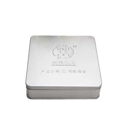 China Cake tin box square for sale