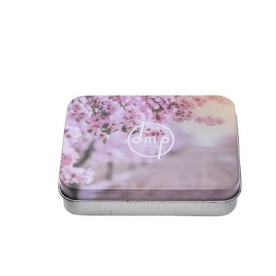 China Recyclable Tin Box Small Gift Card Tin Box With Hinge for sale