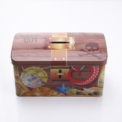 China Recyclable Money Saving Box Metal Phone Booth Chocolate Tin Box for sale