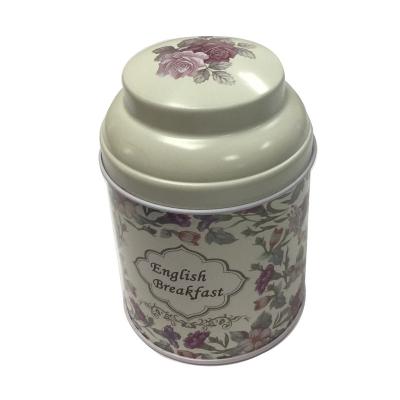 China Recyclable Round Tea Tin Box Storage Box For Tea Packaging for sale