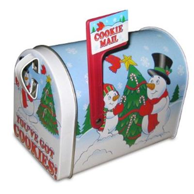 China Recyclable Mail Shaped Tin Box Metal Box For Gift Cookies And Candy Tin Box for sale