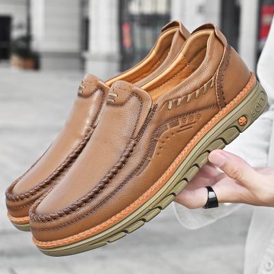 China Other Wholesale Black Luxury Genuine Leather Low Heel Made In China Lace Up Stylish Casual Men Shoes for sale