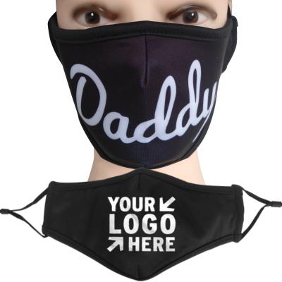 China Print fashion logo designer face maskes fabric polyester cotton washable breathable custom sublimation ski maskes Christmas for sale