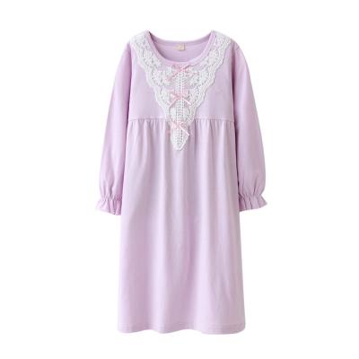 China Wholesale QUICK DRY Mommy and Me Long Sleeves Ruffle Girls Dress 100% Cotton Home Wear Pajamas for sale