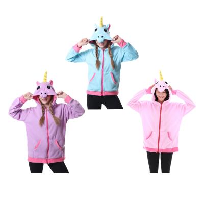 China Cheap Anti-wrinkle Multiple Color Cartoon Cute Comfortable ELF Unicorn Animal Sweatshirt Hoodie For Adult Cloth for sale