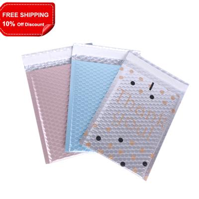 China Shock Resistance Exquisite Gifts Packaging Metallic Bubble Mailers Multiple Colors And Sizes Metallic Mailing Mailers for sale