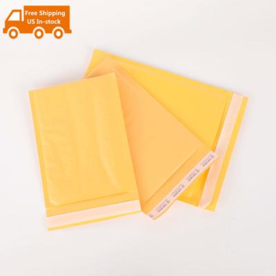 China Shock Resistance Recycled Kraft Paper Mailing Mailer With Bubble Lining For Small Business for sale