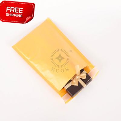 China Impact Resistance Waterproof Kraft Paper Shipping Mailer With Bubble Lining Packing Mail for sale