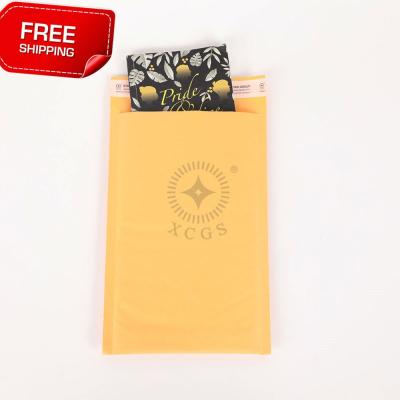 China Shock Resistance No Smell Kraft Paper Shipping Ad With Bubble Liner With Low MOQ for sale