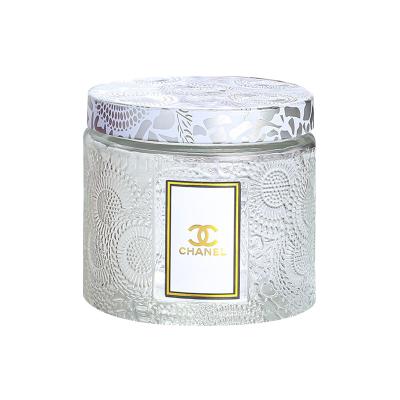 China Classic Birthdays Wedding Candle Tins Candle Holders For Glass Metal Soy Scented Wax Candle Holder Silver for sale