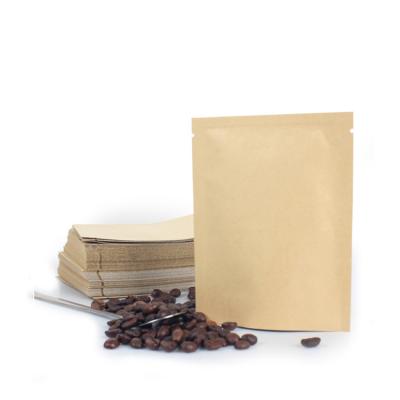 China Cheap Wholesale Biodegradable Custom Printing Eco Biodegradable Aluminum Foil Lined Side Gusset Kraft Paper Coffee Packaging Bag With Valve for sale