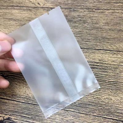 China Custom Printed Clear Frosted Food Packaging Middle Sealing Package Center Barrier Seal Plastic Back Lining Bag for sale