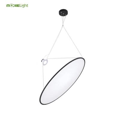 China Modern Style Modern Minimalist Style Is Suitable For Living Room Office Wrought Iron Led Desk Acrylic Pendant Light Light for sale