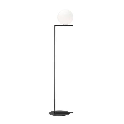 China Minimalist LED Style Glass Ball Metal Floor Lamp Height-end Nordic Quality Suitable For Hotel Bedroom Cafe for sale