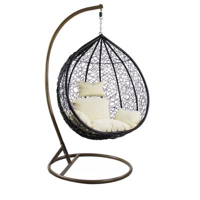 China Best Selling Modern Outdoor Rattan Swing Chair With Good Elasticity Outdoor Swing Chair for sale