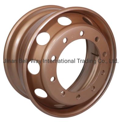 China Steel Heavy Duty Truck Wheel Rim ISO9001 gecertificeerd en ondersteuning Betaling in USD Te koop