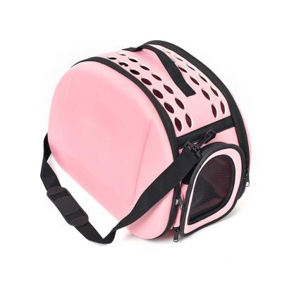 China AZB128 Breathable Lovely Dog Cat Carrier Shoulder Bag Mesh Bear Feet Travel Pet EVA House Bag for sale