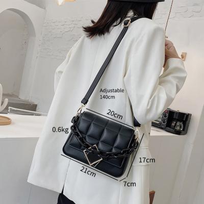 China AZB355 Fancy Custom Shoulder Bag Cross - Body Bags Flap Rhombic Cross - Body Bag Women Shoulder PU Leather Cross - Body Bags For Women for sale