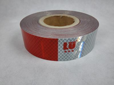 China Flexible Luminous Road 2 Inch Truck Red And White Dot Reflective Tape On Commercial Vehicles for sale