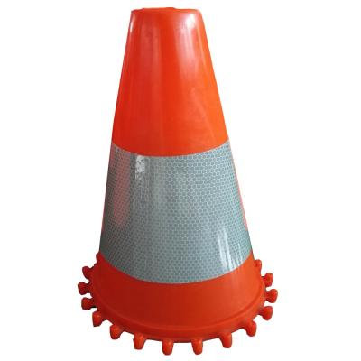 China OEM Design Reflective Traffic Cone Sleeve Manufacturer Sticky Self Adhesive Sticker For Road Cone Traffic Collar for sale