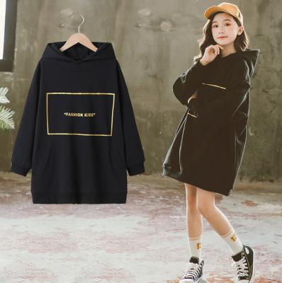 China Korean Girls Anti-Wrinkle CCYH Clothes Plush Sweater Winter Oversize Hoodie Long Sleeve Hoodie Dress for sale