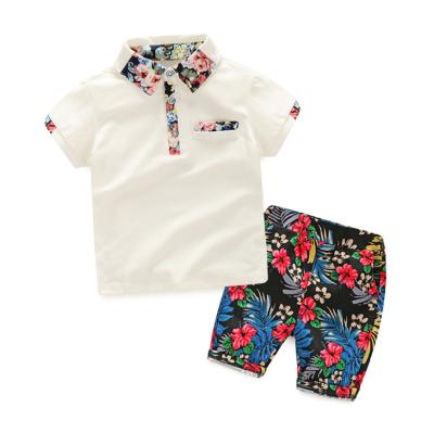 China CCYH 2021 summer boys clothing cotton casual T-shirt +print short pants boy's clothing sets summer clothing wholesale suit for sale