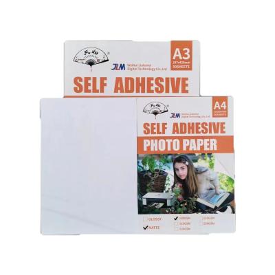 China Professional Photographic Paper A4 108g Matte Self-Adhesive Inkjet Printer Photo Paper for sale