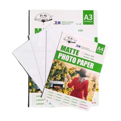 China Instant Dry A4/A3/A3+/A3++ instant dry cast coated inkjet printing matte photo paper for sale