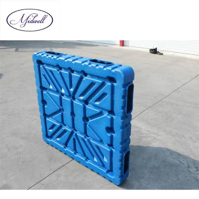 China Single Sided HDPE Blow Molding Heavy Duty Stackable Double Sides Plastic Pallet for sale