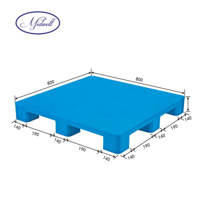 China Double sided plastic pallet of size 800x800 for sale