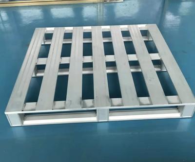 China Customized Aluminum Alloy Corrosion Protection Logistics And Storage Pallet With 3 Runners for sale