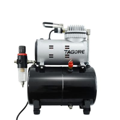 China Tagore Ningbo Oil Free Portable Air Compressor With 4L Tank TG212T 1/6 Hp For Painting Cake Decorating for sale