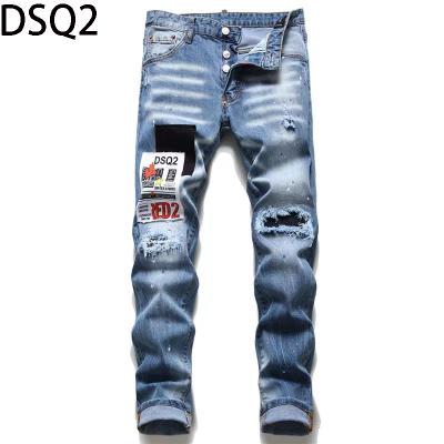 China Breathable OEM ODM Factory Custom Jeans Washed Hole Patch Mens Jeans Pants Fashions Hiphop Pantalones Jeans for sale