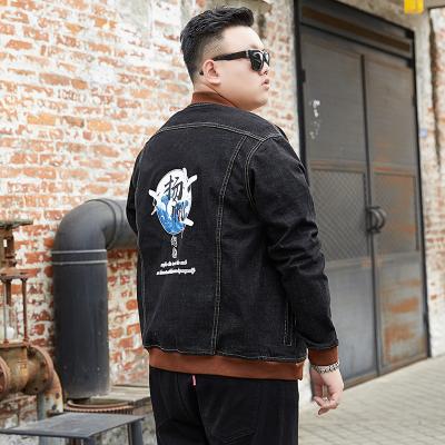 China Plus Size Jean Jackets Digital Print Custom Big Size Denim Jacket Men's Denim Jackets Men's Denim Jackets Your Own Logo for sale