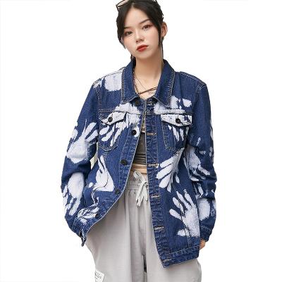 China High Quality Viable Plus Size Jacket Women Denim Jacket Wholesale Women Destroy Wash Women's Jackets Mujer for sale