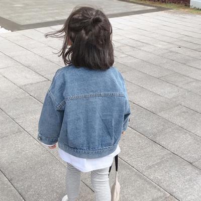 China Breathable Fashion ODM Kids OEM Factory Blue Comfortable Jean Jackets Denim Jacket For Girl for sale