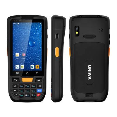 China Smartphone Factory Self Developed 4 Inch Waterproof Rugged Screen IP67 PDA 1D/2D QR Barcode Scanner UNIWA HS001 for sale