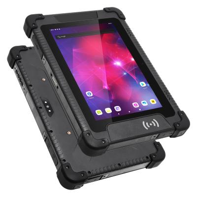 China Tablet Waterproof 8 Inch IP65 Industrial Rugged USB NFC Fingerprint Scanner Type-A Android Or RS232 Port for sale