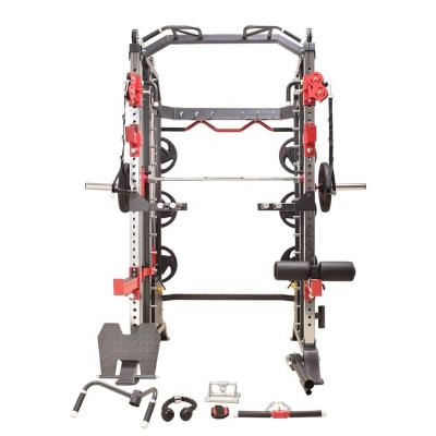 China Commercial Functional Trainer Smith Large Commercial Fitness Equipment Smith Machine Gym Power Rack for sale