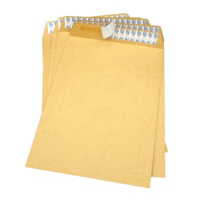 China Europe Biodegradable Popular Heavy Self-seal Gold Disposable Business Eco Friendly High Quantity Stocked Envelopes With Hot Stamping Logo for sale