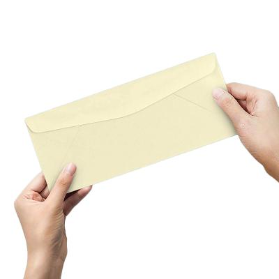 China Disposable Eco Friendly Biodegradable Stocked Custom Printing No Window Matte White Paper Package Self Seal Security Tinted Self Seal Business Envelope With Logo for sale