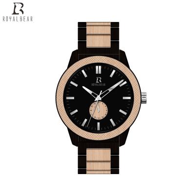 China 2021 New Arrival Unique Design Chronograph ROYAL BEAR Fashion Minimalist Style Women Watch Wood Top Branded for sale