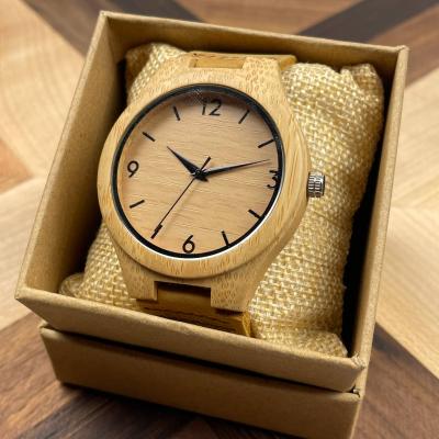 China Relojes De madera ladies custom logo bamboo non-specific wood watches for women and men for sale